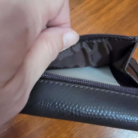 Liz Claiborne Brown Tri Fold Wallet - Picture 9 of 9